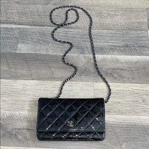 Authentic Chanel patent leather crossbody